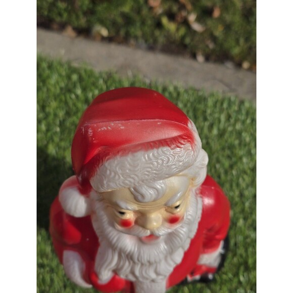 Vtg Empire 1968 Blow Mold Santa Claus Tabletop Light Up 13" (New Cord + LED Bulb - Picture 10 of 10